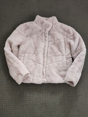 Ambiance Pale Pink Faux Fur Lined Outerwear
